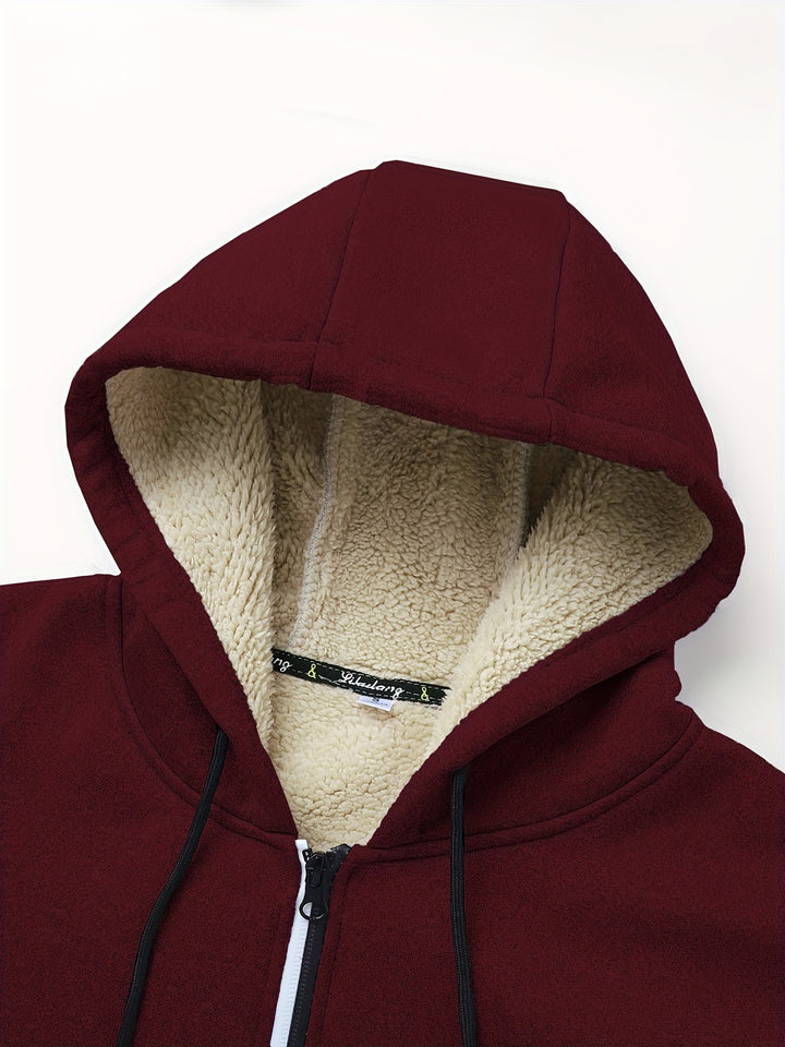Leonard | Cosy Hooded Zip-Up Jacket