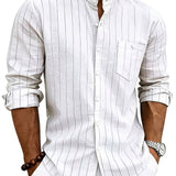 Nathaniel | Refined Striped Long-Sleeve Shirt