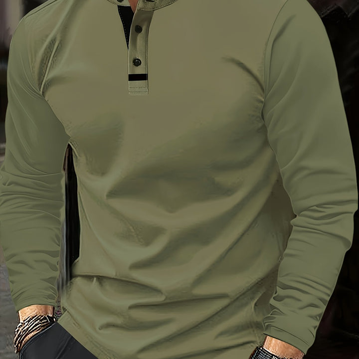 Clayton | Refined Long-Sleeve Polo Shirt