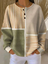 Quinn | Colour-Block Henley Top