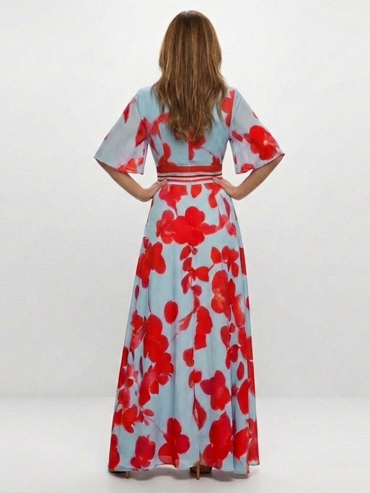 Katrina | Blossom-Print Maxi Dress