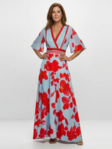 Katrina | Blossom-Print Maxi Dress