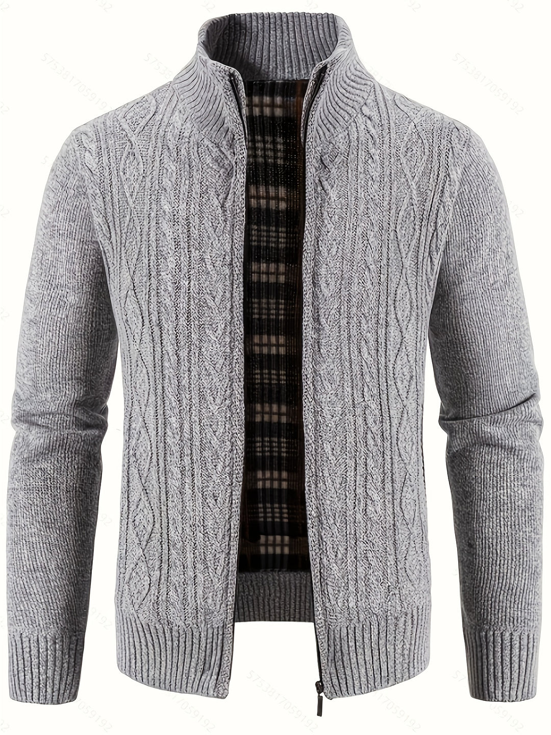 Alistair | Textured Full-Zip Cardigan