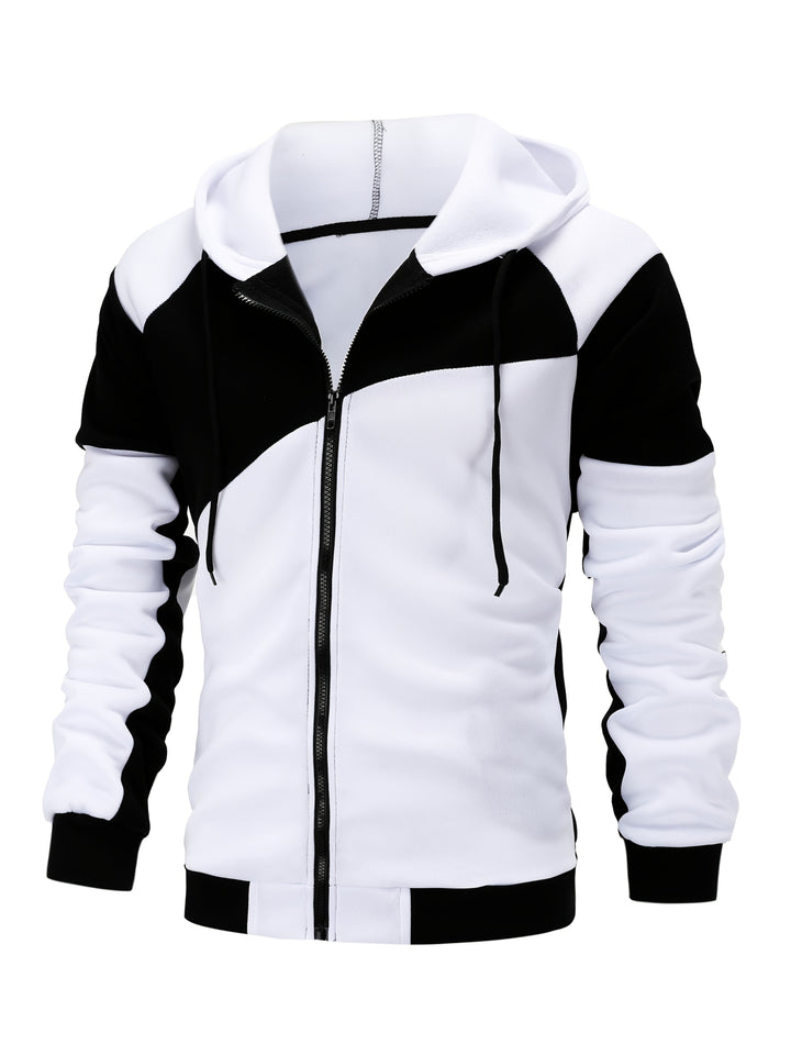 Carter | Colour Block Hooded Zip Jacket
