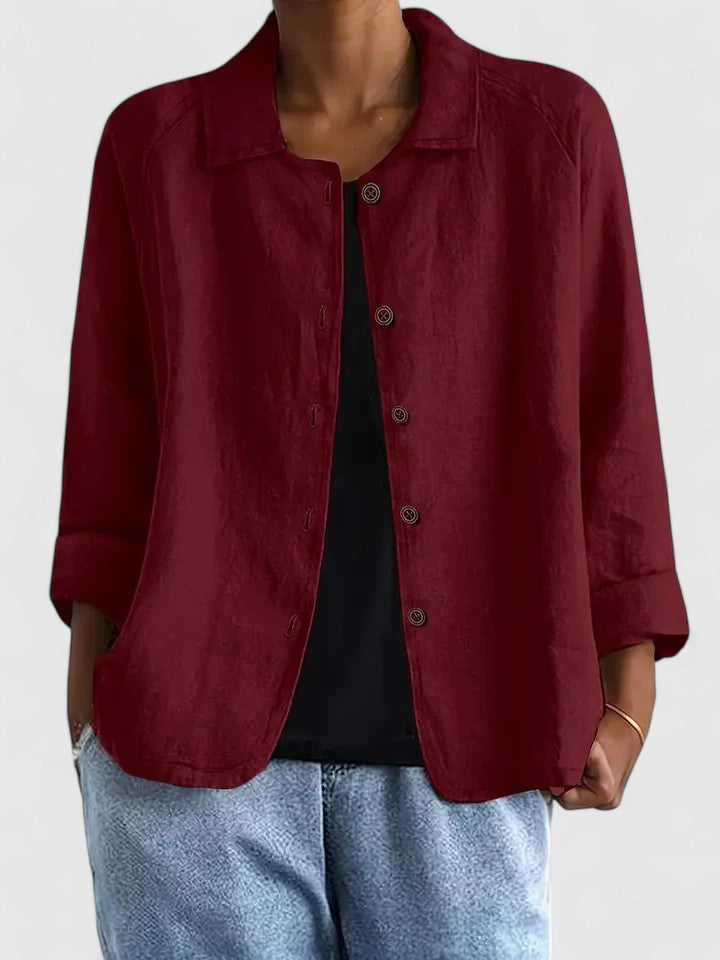 Frida | Relaxed Button-Front Shirt
