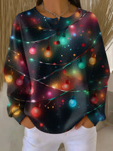Elin | Christmas Light-Print Sweater