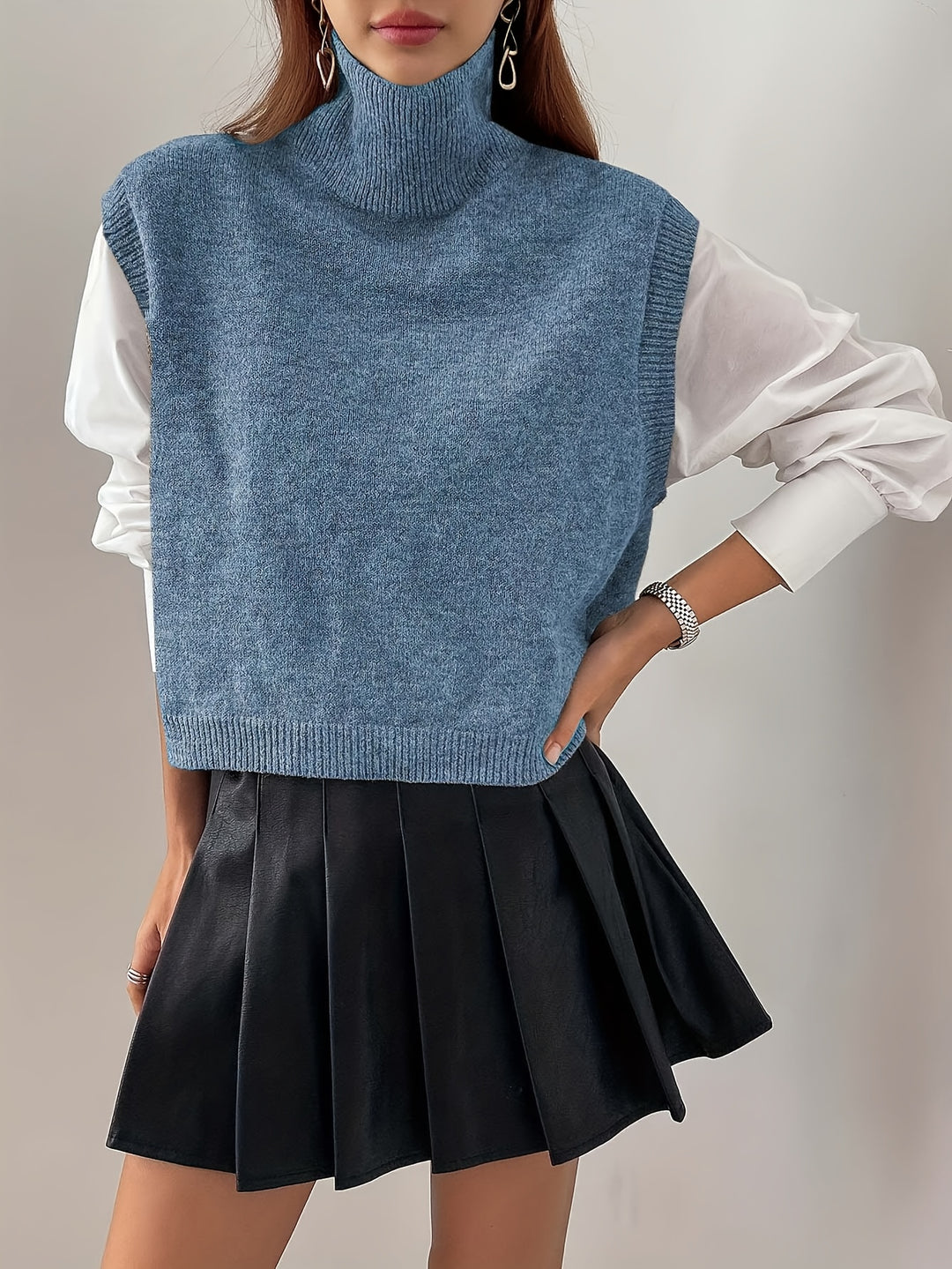 Eloora | High-Neck Sweater Vest