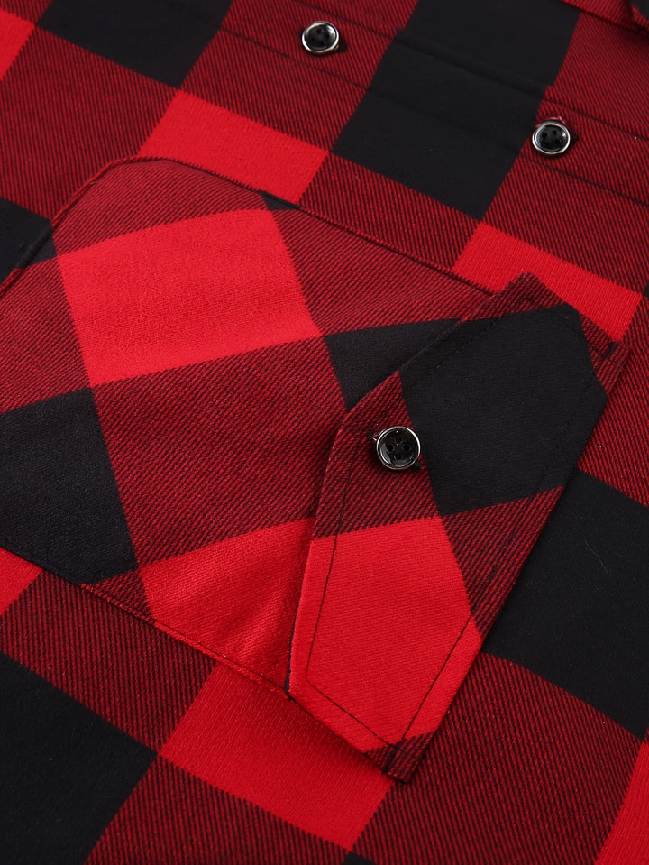Reuben | Hooded Checked Shirt Jacket