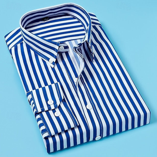 Garrett | Refined Striped Button-Down Shirt