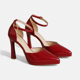 Gabrielle | Pointed Ankle-Strap Heels