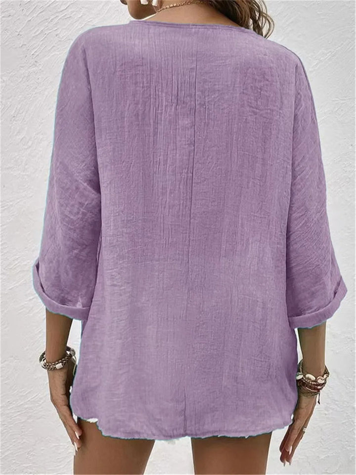 Bryony | Relaxed V-Neck Blouse