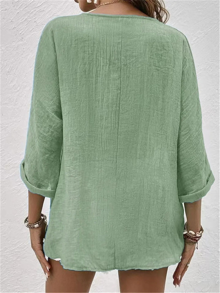 Bryony | Relaxed V-Neck Blouse