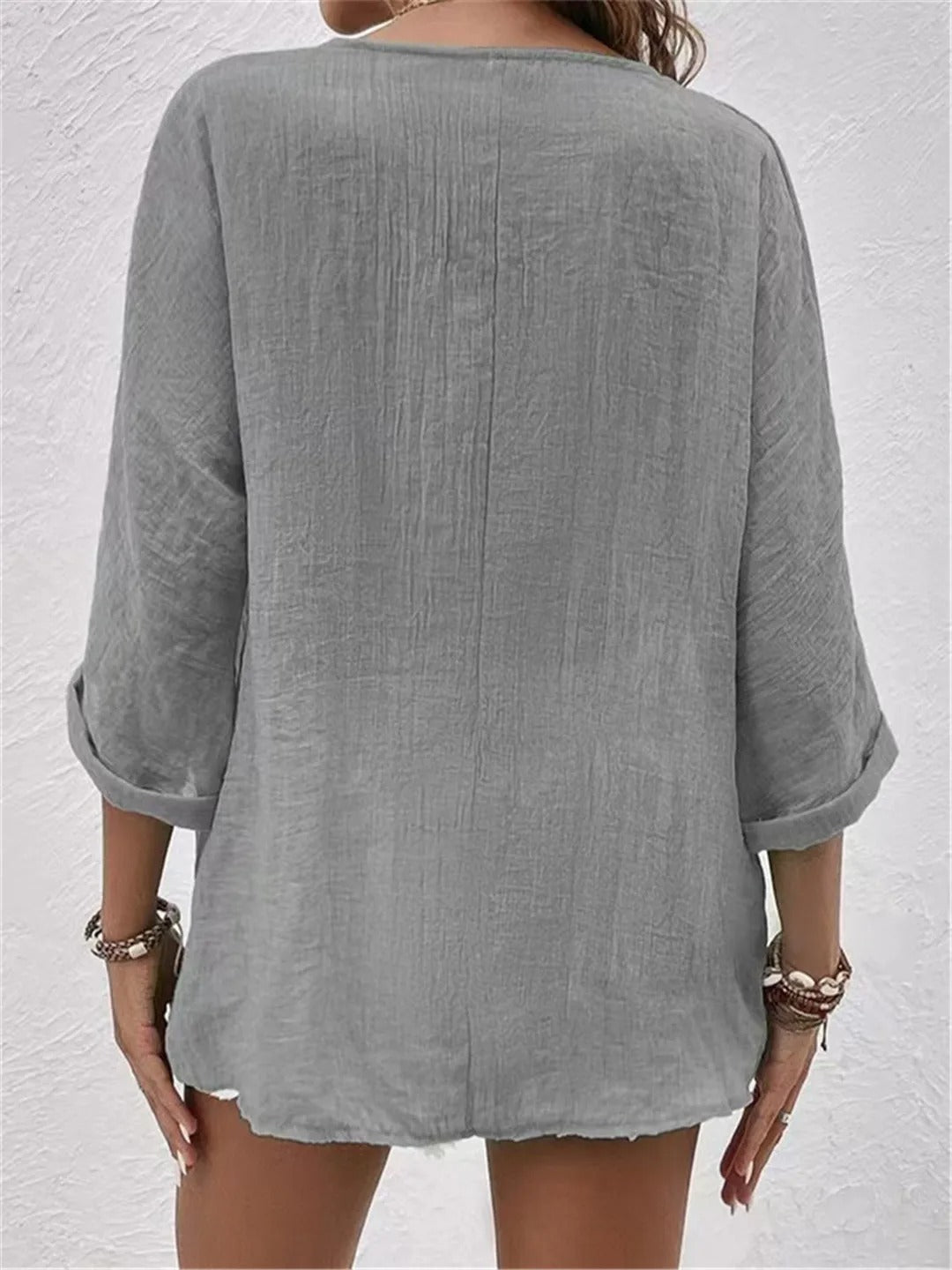 Bryony | Relaxed V-Neck Blouse
