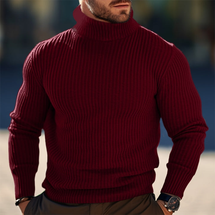 Sawyer | Ribbed Roll-Neck Sweater