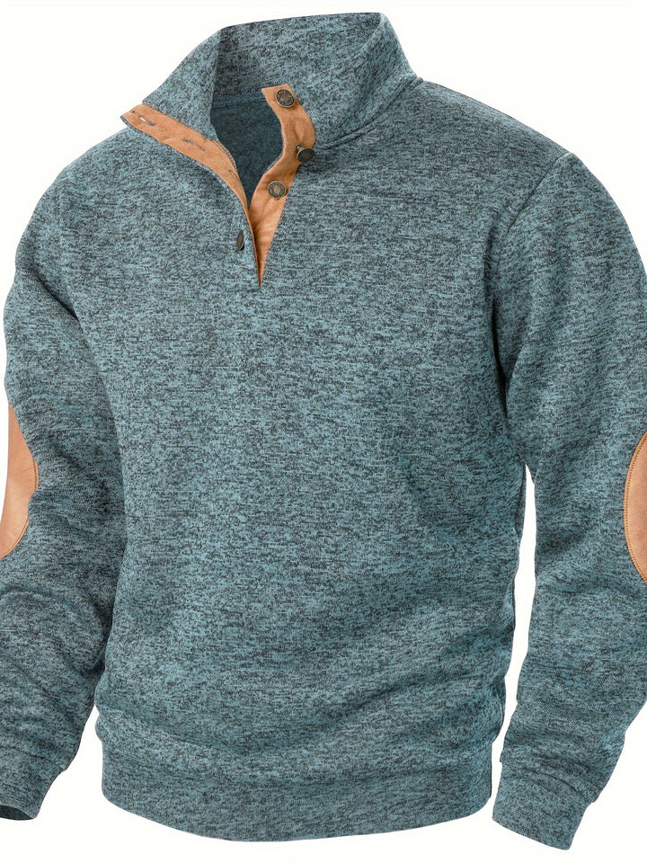 Wesson | Refined Button-Collar Pullover