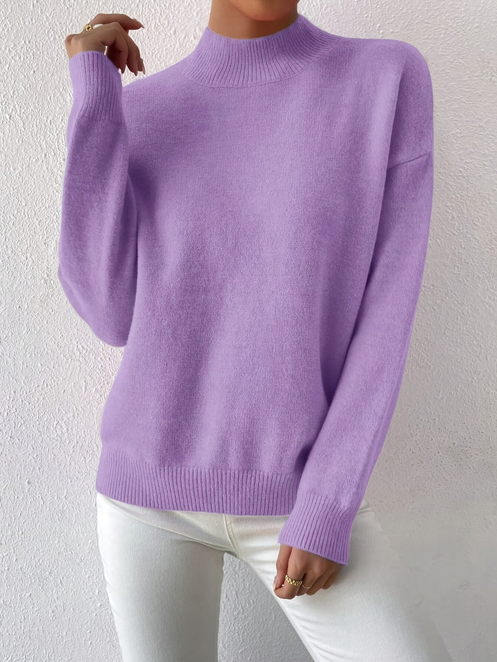 Sloane | Relaxed Mock Neck Jumper