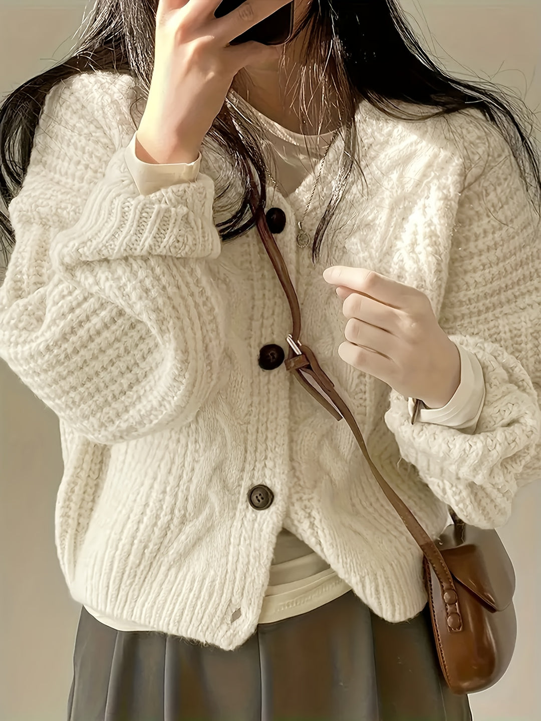 Brigitte | Chunky Knit Cardigan