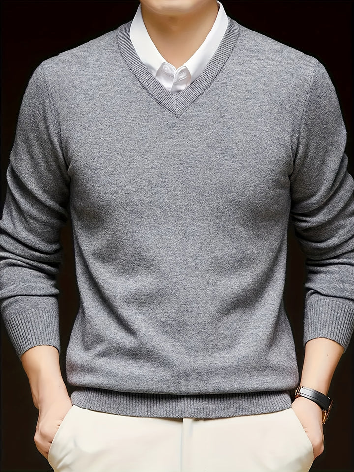 Lincoln | Refined V-Neck Jumper