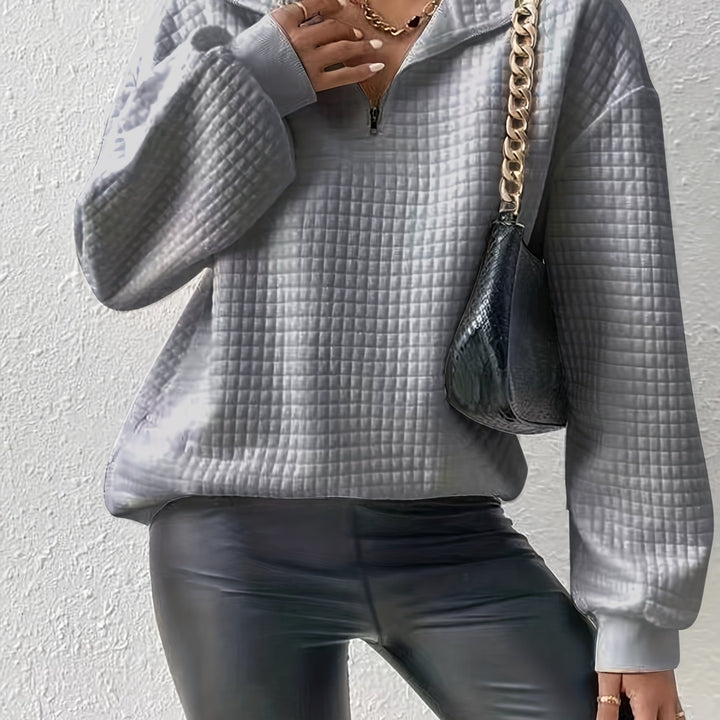 Elspeth | Relaxed Quarter-Zip Sweater