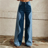 Rosemary | Wide-Leg Panelled Jeans