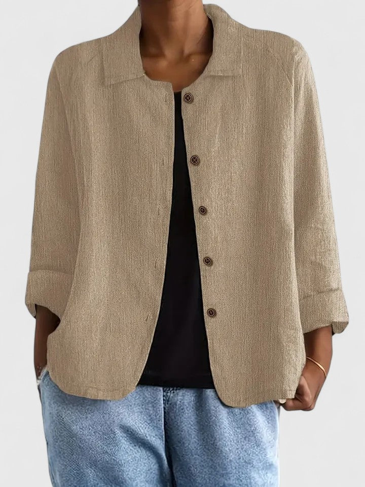 Frida | Relaxed Button-Front Shirt