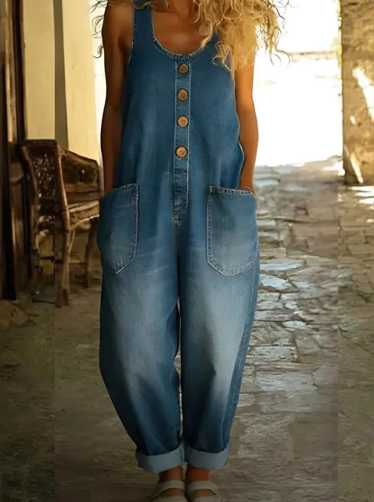 Greta | Relaxed Wide-Leg Dungarees