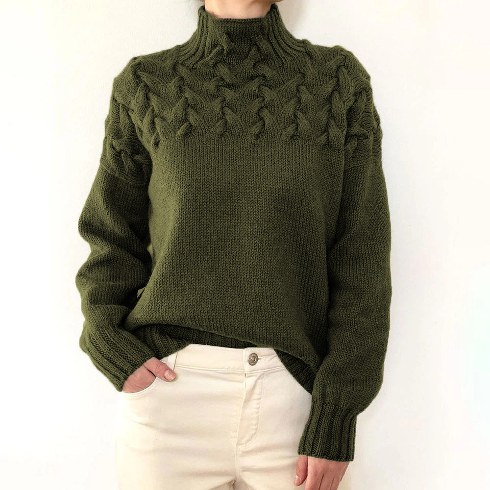 Bernadette | Cable-Knit Turtleneck Sweater