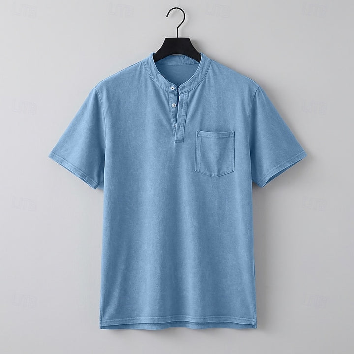 Rhys | Vintage Short-Sleeve Henley Shirt