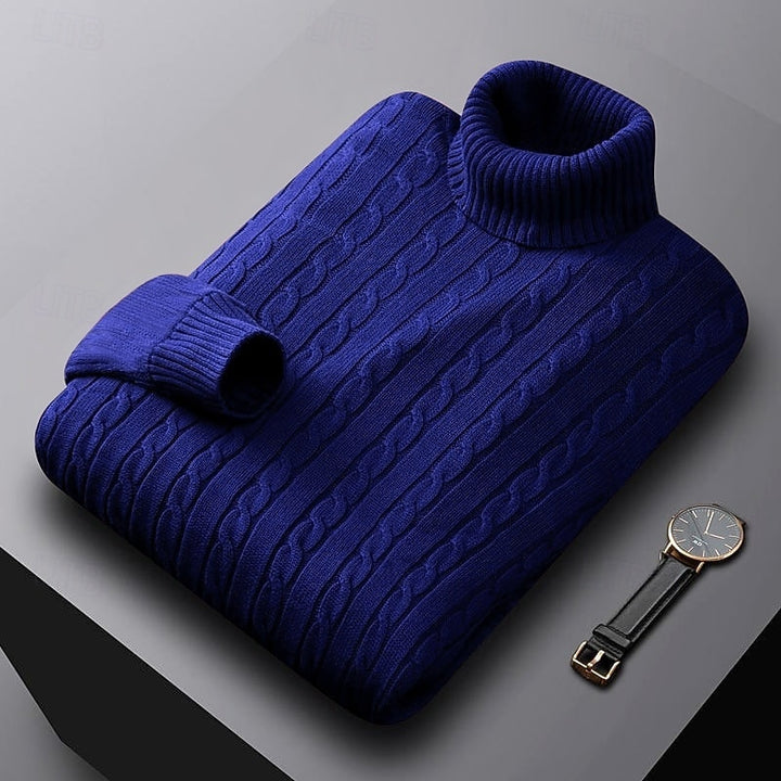 Sebastian | Cable-Knit Turtleneck Jumper