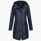 Miriam | Longline Hooded Raincoat