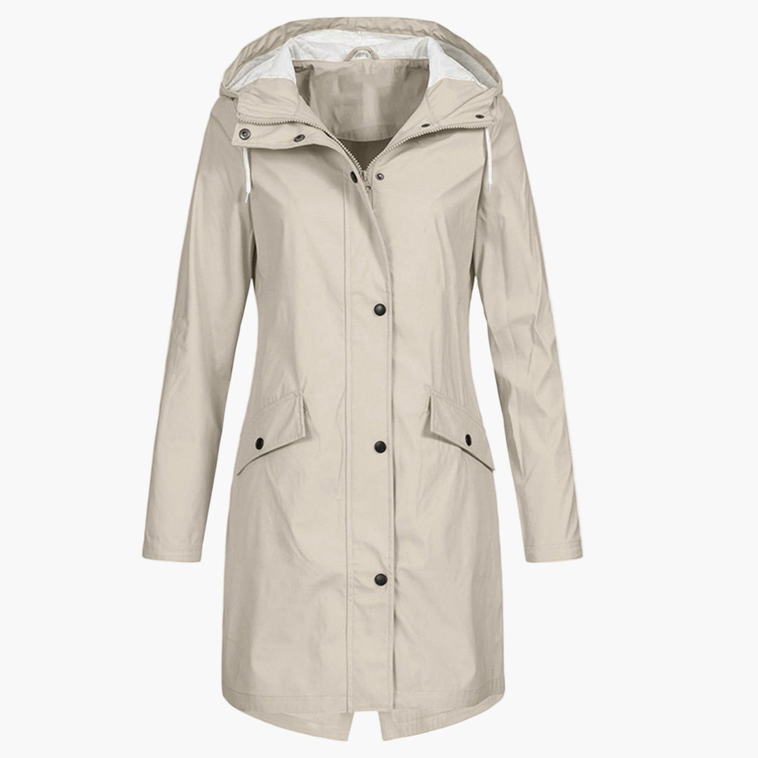 Miriam | Longline Hooded Raincoat