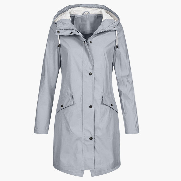 Miriam | Longline Hooded Raincoat