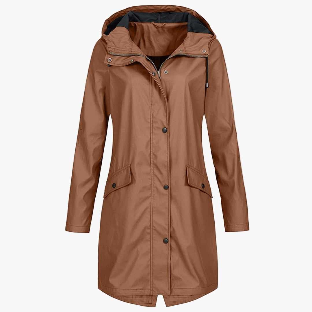 Miriam | Longline Hooded Raincoat