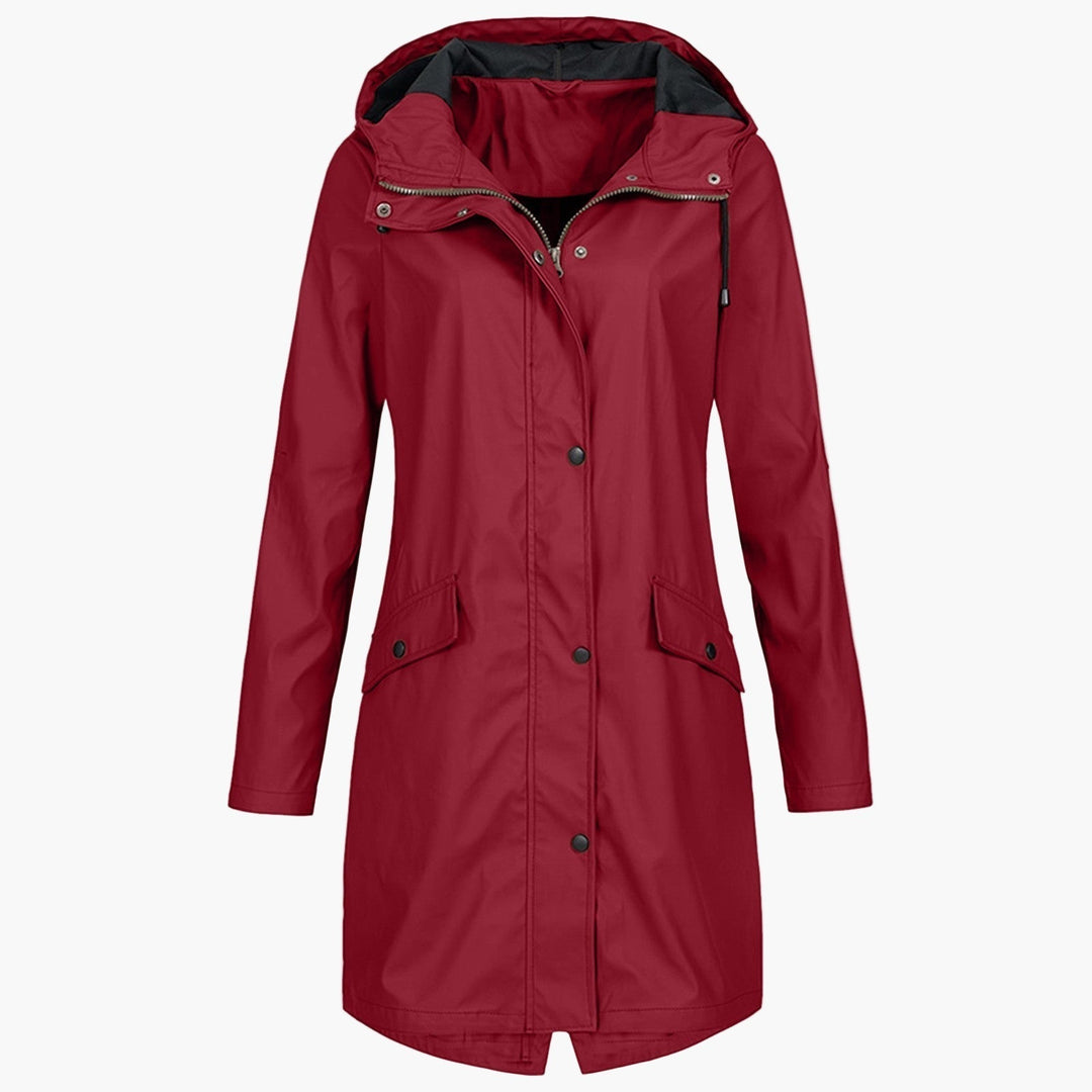 Miriam | Longline Hooded Raincoat