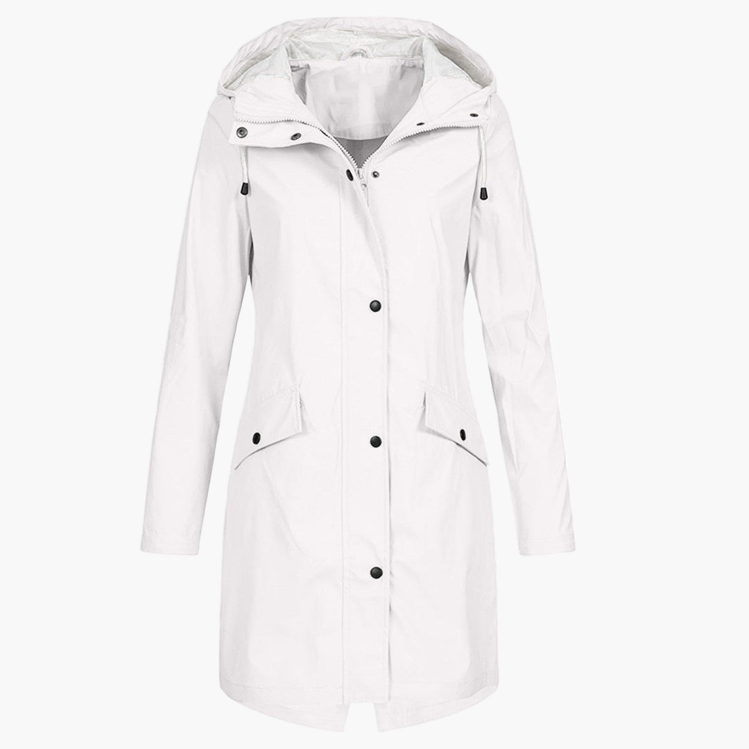 Miriam | Longline Hooded Raincoat