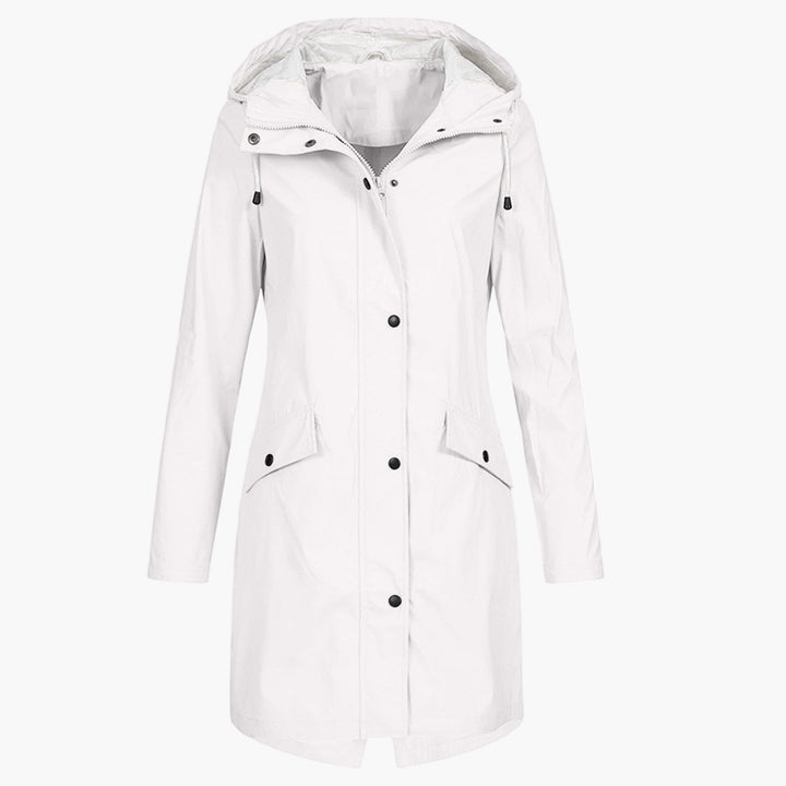 Miriam | Longline Hooded Raincoat