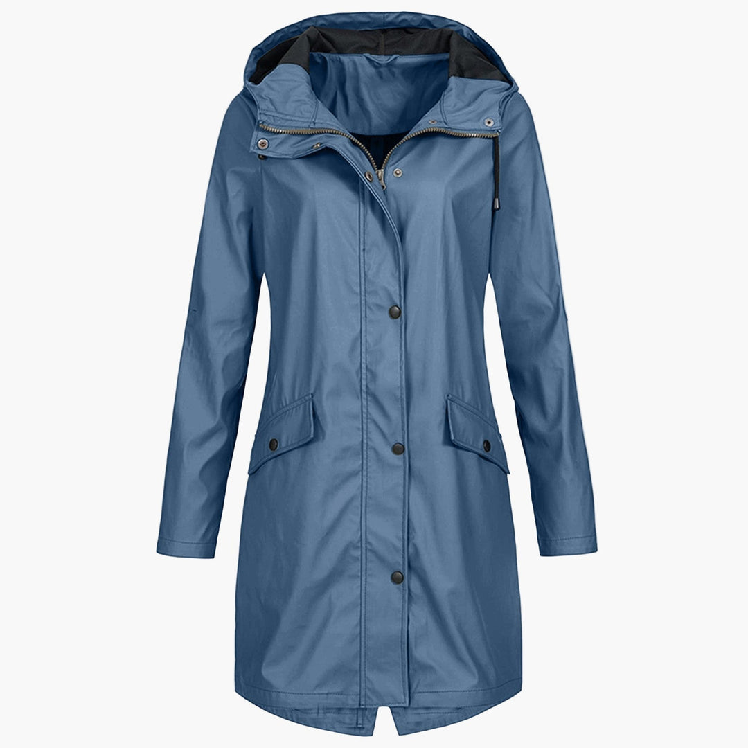 Miriam | Longline Hooded Raincoat