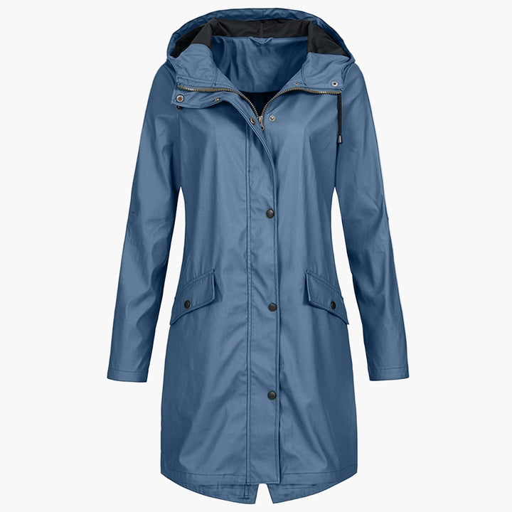 Miriam | Longline Hooded Raincoat