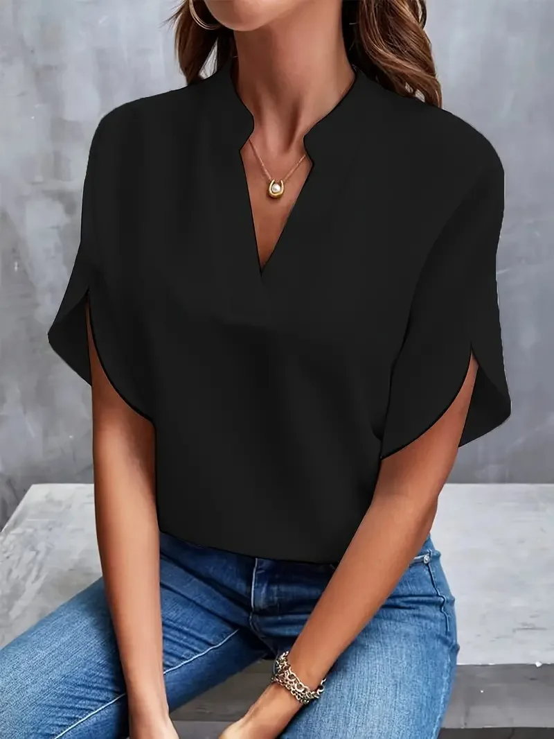 Eloise | Elegant V-Neck Blouse