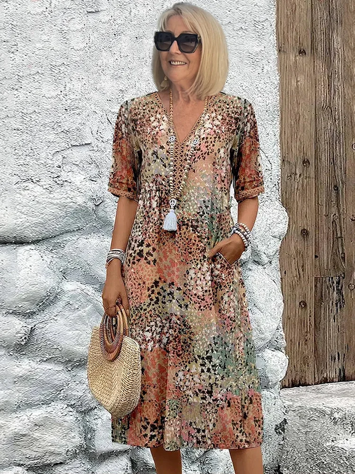 Penelope | Free-Spirited Print Midi Dress