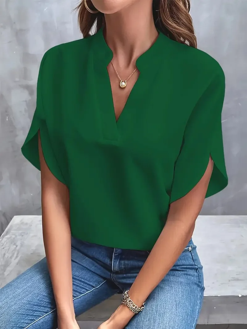 Eloise | Elegant V-Neck Blouse