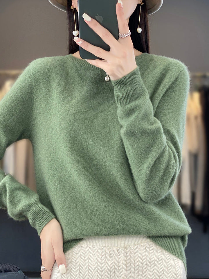Carolyn | Soft-Knit Round-Neck Jumper