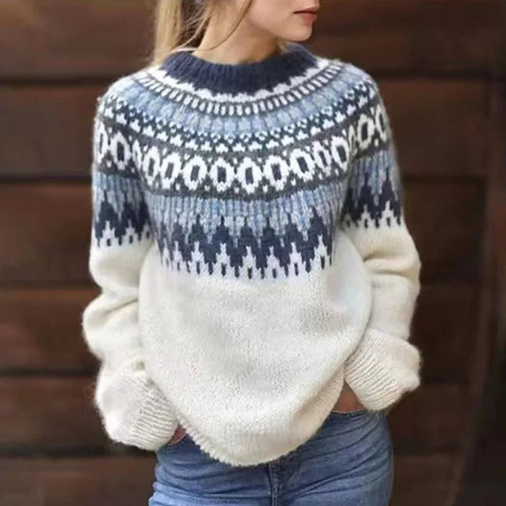 Selene | Nordic Patterned Knit Sweater