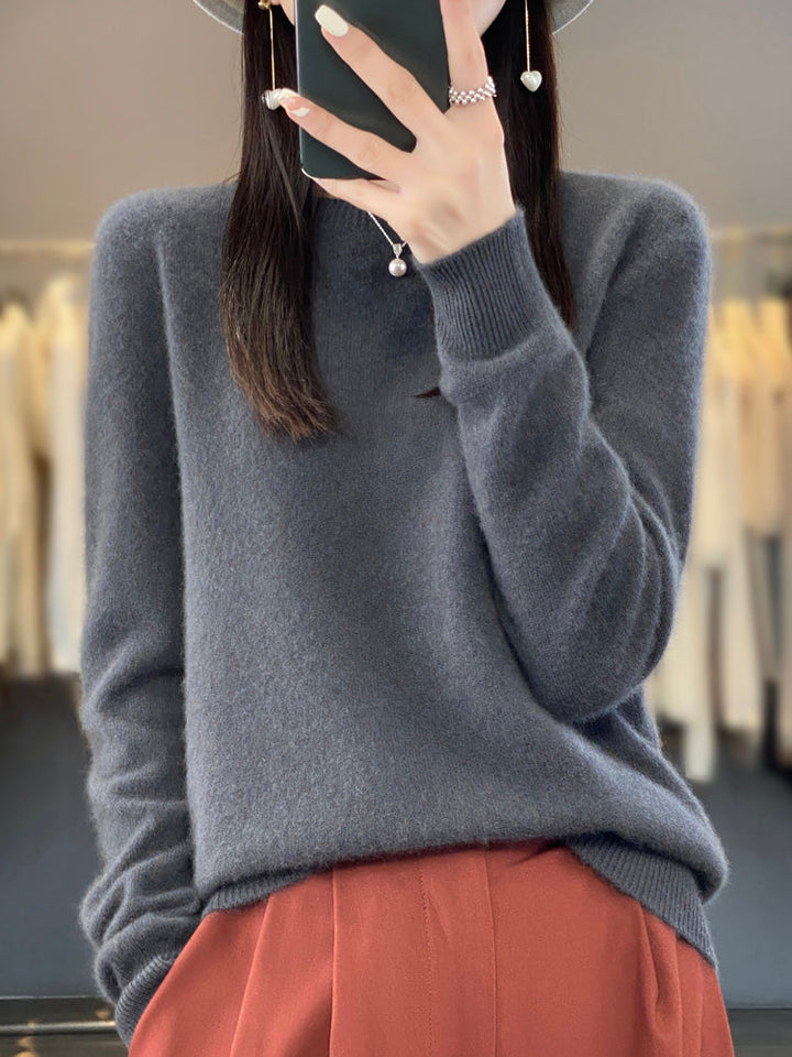 Carolyn | Soft-Knit Round-Neck Jumper