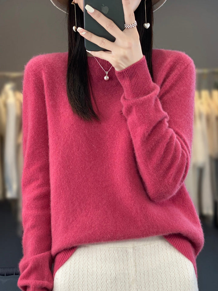 Carolyn | Soft-Knit Round-Neck Jumper