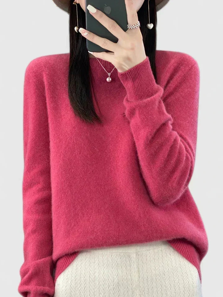 Carolyn | Soft-Knit Round-Neck Jumper