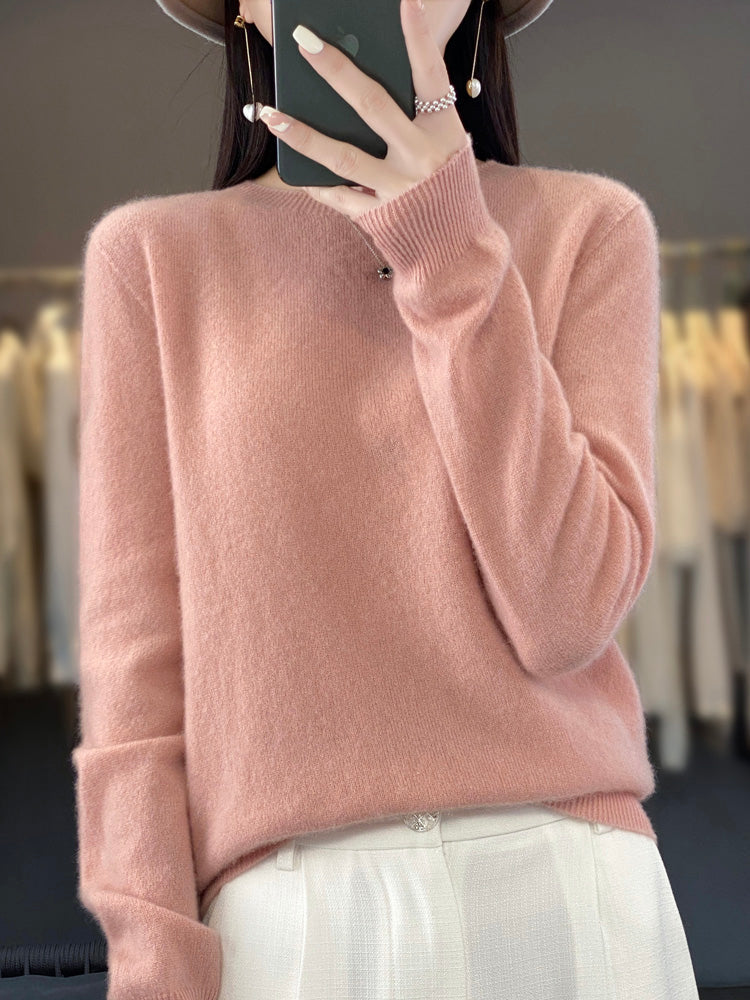Carolyn | Soft-Knit Round-Neck Jumper
