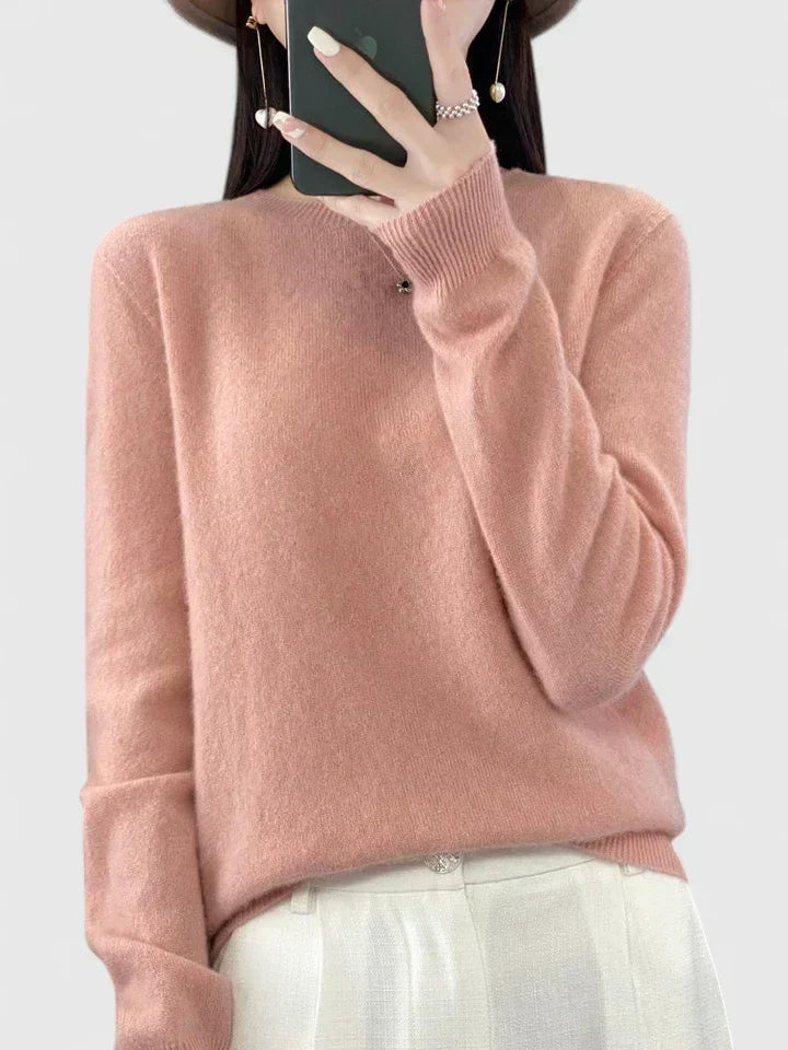 Carolyn | Soft-Knit Round-Neck Jumper