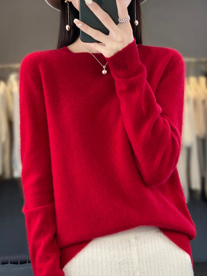 Carolyn | Soft-Knit Round-Neck Jumper