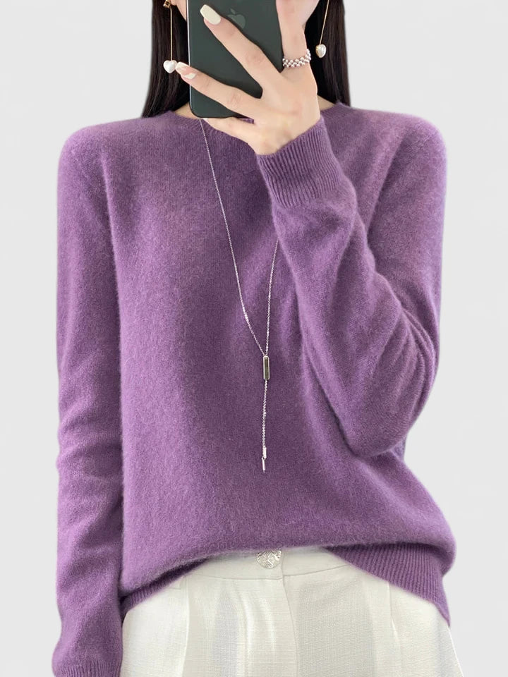 Carolyn | Soft-Knit Round-Neck Jumper